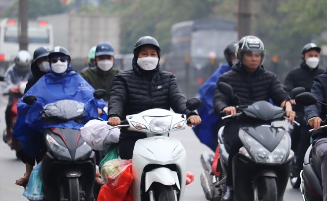 Không khí lạnh bao trùm, Bắc Bộ mưa to, đề phòng lốc sét
