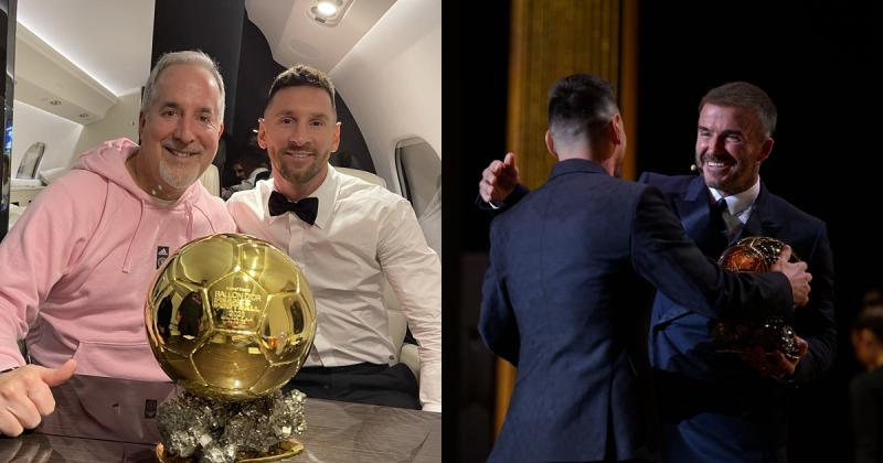 Bóng đá - Messi bay về Mỹ cùng Quả bóng vàng bằng chuyên cơ riêng, Inter Miami rộn ràng chào đón