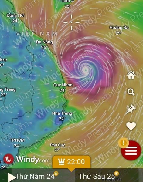 Dự báo áp thấp gần Philippines tuần từ 18-24.10.2024. Ảnh: Windy.com