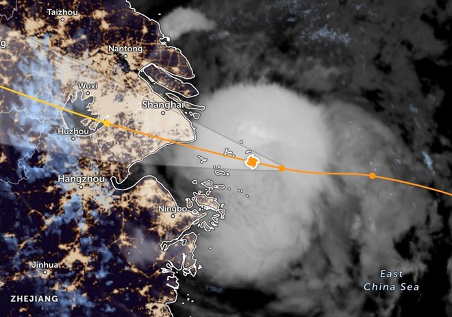 Dự báo địa điểm bão Bebinca đổ bộ Trung Quốc sáng nay