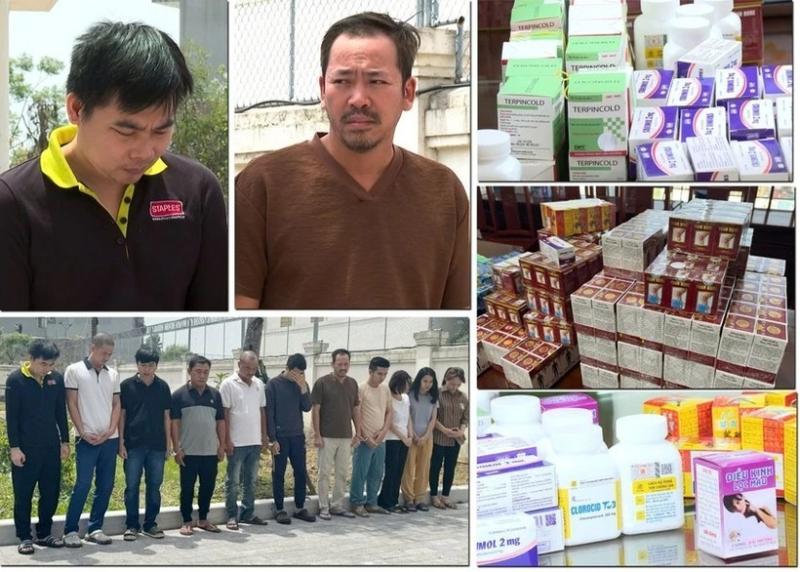 Công an tỉnh Thanh Hoá triệt phá đường dây sản xuất thuốc giả quy mô lớn, thu lợi gần 200 tỷ đồng. Ảnh: Pháp luật TP.HCM