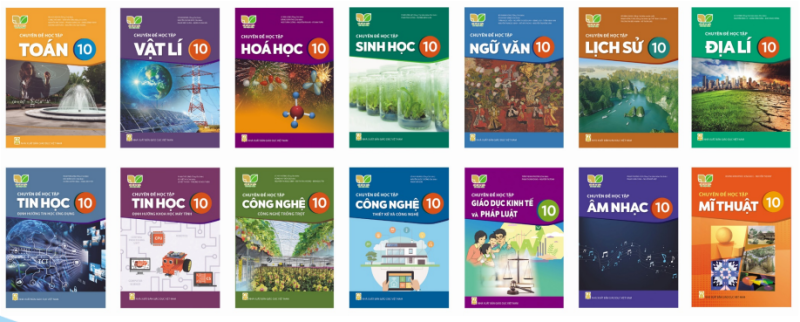 Sách giáo khoa lớp 10, bộ Kết nối tri thức với cuộc sống. Ảnh: Nhà xuất bản Giáo dục Việt Nam