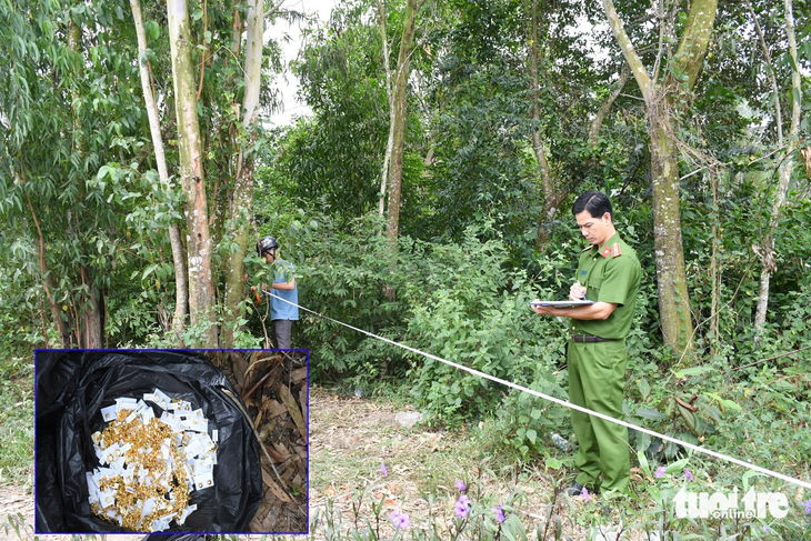 Bờ kênh nơi công an phát hiện số vàng - Ảnh: HỒ GIANG