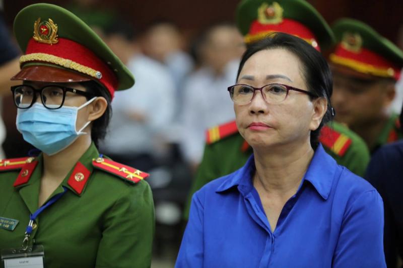 Trương Mỹ Lan trong phiên xử phúc thẩm. Ảnh: Anh Tú