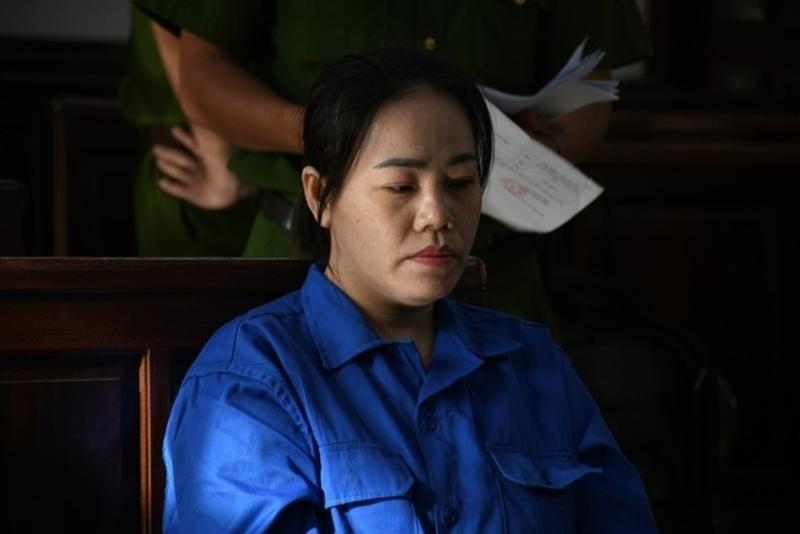 Bị cáo Bích tại phiên tòa