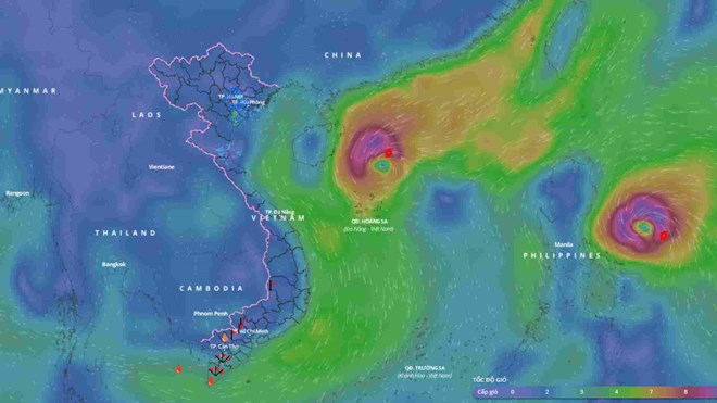 Dự báo thời điểm bão số 7 suy yếu thành áp thấp