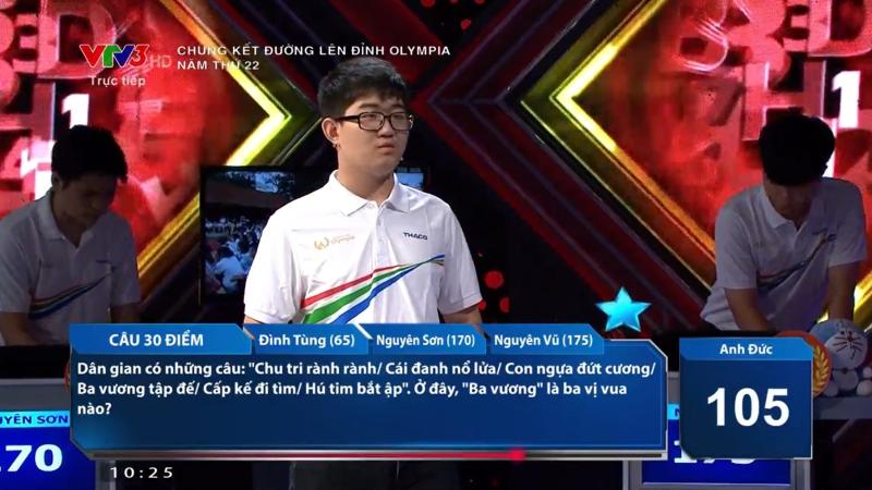 an to chuc duong len dinh olympia len tieng ve 2 cau hoi lich su gay tranh cai 0