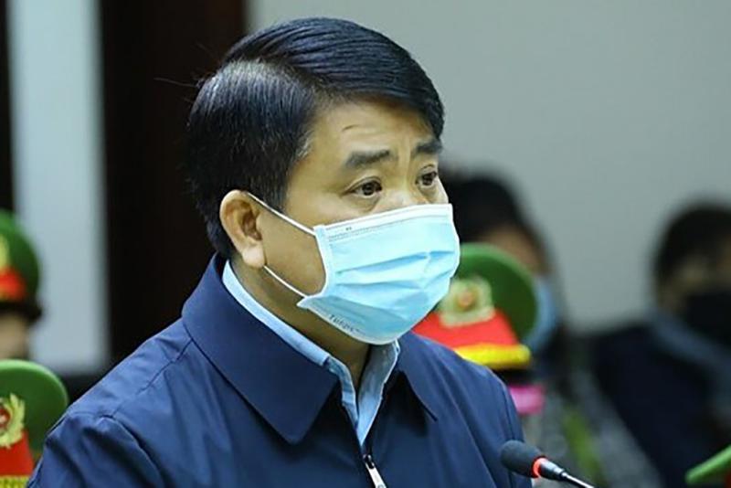 Ông Nguyễn Đức Chung tại toà sơ thẩm. Ảnh: TTXVN