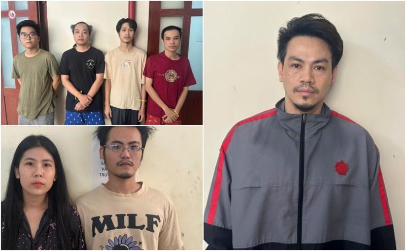 Các đối tượng khác. (Ảnh: Cơ quan công an)