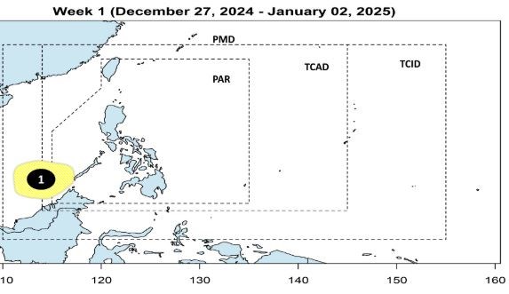 Dự báo cơn bão đầu tiên gần Biển Đông năm 2025