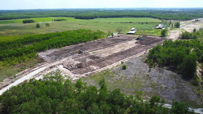 Thi công dự án Vành đai 3 - TPHCM, đoạn qua tỉnh Đồng Nai. Ảnh: HAC