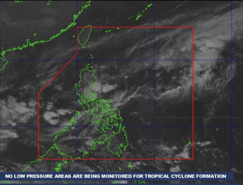 Ngày 2.12, cơ quan thời tiết Philippines không theo dõi áp thấp nào gần Biển Đông. Ảnh: PAGASA