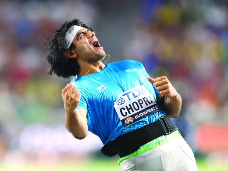 Neeraj Chopra. Ảnh: Gulf Times