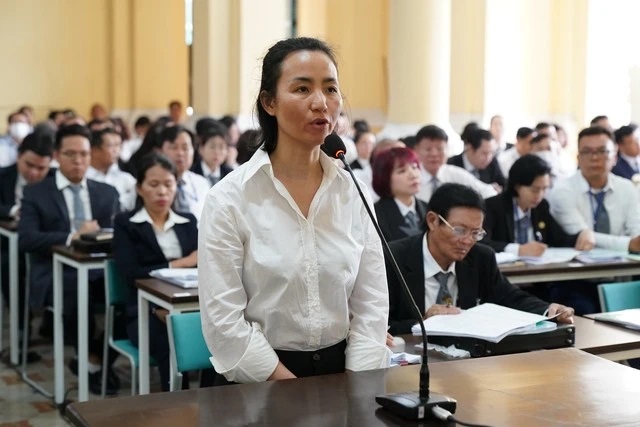 Bị cáo Mỹ Dung tại tòa. Ảnh: Anh Tú  