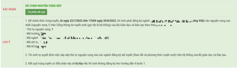 Thông báo của Trường Đại học Sư phạm Kỹ thuật TPHCM gửi tới thí sinh.