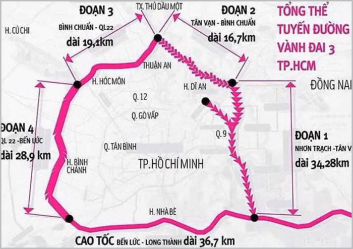 Thị trường căn hộ “ăn theo” tuyến Vành đai 3 TP.HCM 2