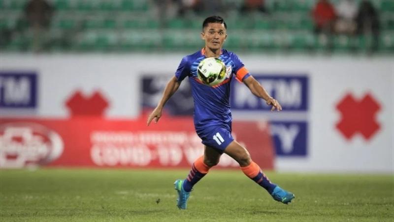 Tiền đạo đội trưởng 38 tuổi, Sunil Chhetri, là nhân tố dày dạn kinh nghiệm và rất quan trọng của đội tuyển Ấn Độ. Ảnh: ISL