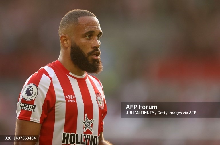 Bryan Mbeumo đang thi đấu tại Premier League trong màu áo Brentford.  Ảnh: AFP