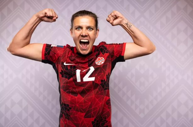 Tiền đạo Christine Sinclair của tuyển nữ Canada có thể vượt kỉ lục của Messi tại World Cup 2023. Ảnh: FIFA