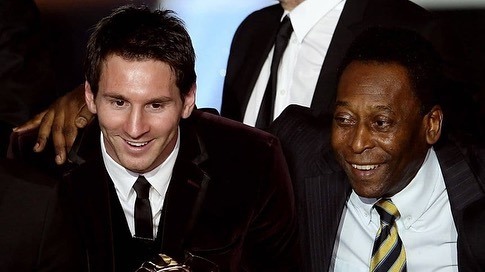 Messi mong Pele an nghỉ. Ảnh: Leo Messi