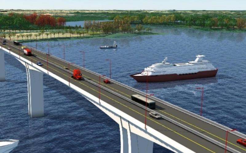Phối cảnh cầu Nhơn Trạch. Ảnh: Ban quản lý dự án Mỹ Thuận